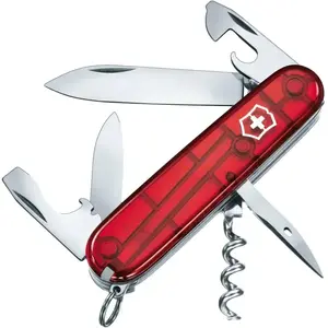 Victorinox Couteau de poche Spartan Transparent Rouge 12fc