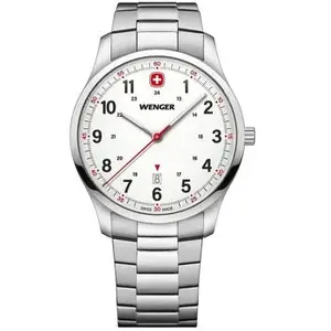 Montre - WENGER - City Sport 42mm - Quartz - Étanchéité 5ATM - Cadran Blanc pas cher