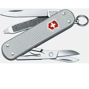 Victorinox Couteau Suisse Victorinox 3 Pièces Classic Alox Silver pas cher