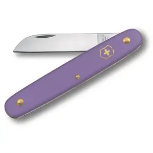 Couteau de jardin Victorinox sur carte, manche 10 cm, mauve