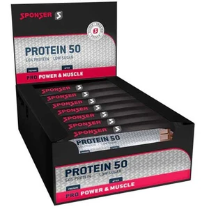 Sponser Sport Food Barres Protéinées Boîte G 50 Chocolat 25 UnitésVendu parbikeinn