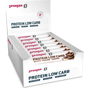 Sponser Sport Food Boîte De Barres Protéinées Faibles En Glucides Brownie Au Chocolat 50g 25 Unités pas cher