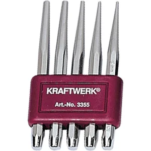 Kraftwerk, Burin, Jeu de 5 chasse-pointes porte-outils (120 mm) pas cher