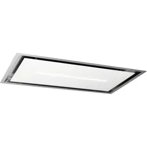 Roblin Hotte Plafond 90cm 905m3/H Verre/Blanc 6627962 High Confidence ... pas cher