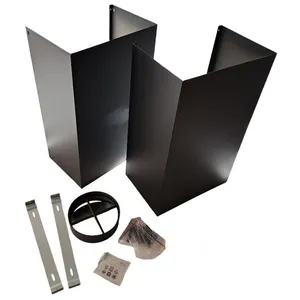 Roblin - kit cheminee noir accessoire hotte pour hotte ...