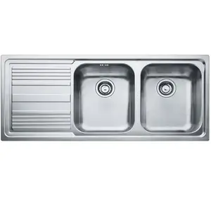 Franke LLX 621, Acier inoxydable, 2 bols, 340 x 400 mm, 19,5 cm, 340 x...Vendu parcdiscount