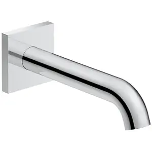 Duravit, Robinetterie de salle de bains, Bec déverseur pour baignoire C.1 DN 15 sortie 205mm avec rosace carrée chromé