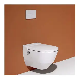 Laufen Cleanet NAVIA Douche WC 40.5x58x37cm diepspoel incl. closetzitting met deksel en softclose keramiek Glans Wit pas cher