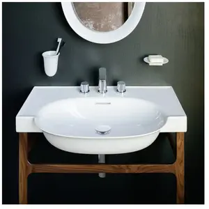 Laufen, Lavabo, The New Classic lavabo, encastré, avec trop-plein, 3 trous pour robinet, 800x480mm, H813855 (480 mm, 800 mm) pas cher