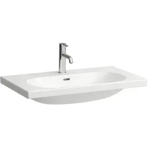 Laufen, Lavabo, Lavabo LUA 80x46cm encastré avec meuble 1 HL-A blanc (460 mm, 800 mm) pas cher