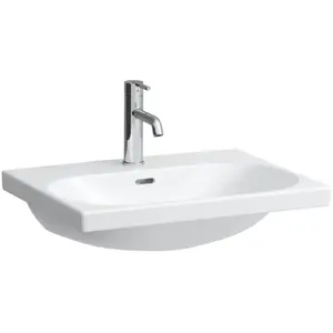 Laufen Lua - Meubelwastafel 46x60 cm, met overloop, kraangat, wit H810...