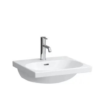 Laufen Lua - Meubelwastafel 50x46 cm, met overloop, kraangat, LCC, wit H8160814001041