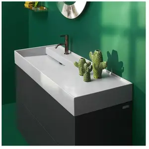 Laufen, Lavabo, Lavabo KARTELL 1200x460mm vasque droite o rentr. 1 HL-fab. blanc LCC (460 mm, 1200 mm) pas cher