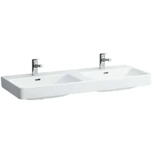 Laufen, Lavabo, lavabo double PRO S 1200x460mm m ÜL 1 HL-exécution bla... pas cher