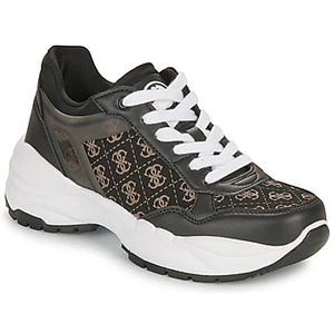 Lage Sneakers Guess SAMRA Zwart pas cher