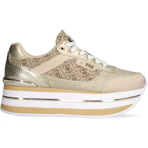 GUESS Hansin Active Lady Dames Sneakers - Beige/Bruin - Maat 37