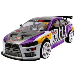 Voiture télécommandée1:10 70 km / h 2.4G RC 4WD Double batterie haute puissance camion de course-PURPLUE pas cher