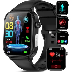2025 Montre Connectée Ecg/Hrv/Acide Urique/Imc Smartwatch Homme Femme ...Vendu parcdiscount