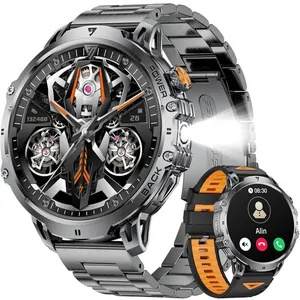 Montre Connectée Homme1.85 Hd Grand Écran/1000 Mah Batterie/Led Lampe ... pas cher