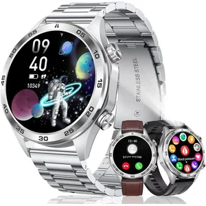 MEGALITH Montre Connectée Homme Sport,Fitness Etanche Smartwatch Compatible Android Ios-Argent Montres Intelligente Appel Bluetooth pas cher