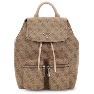 GUESS Sac à dos de loisirs beige taupe pour femme - Manhattan II Flap ...