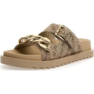 Comparateur de prix : Claquettes femme Guess Fatema 2 - beige brown - 39