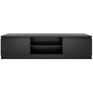 CDF Meuble Tv Moderne Pour Salon 140 Cm - Noir pas cher