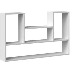 CDF LULU - Bibliothèque à suspendre - Etagère murale - 100x60x16 cm - Rangement mural salon pas cher