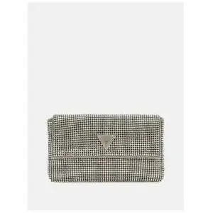 GUESS Sac de soirée argent pour femme - Zalina Mini Flap Clutch 281076 pas cher