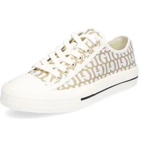 Lage Sneakers Guess CAREY Beige pas cher