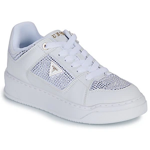 Lage Sneakers Guess DELOVE2 Wit pas cher
