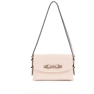GUESS Sac à épaule rose pour femme - Lefia Flap Shoulder Bag Rose Wate... pas cher