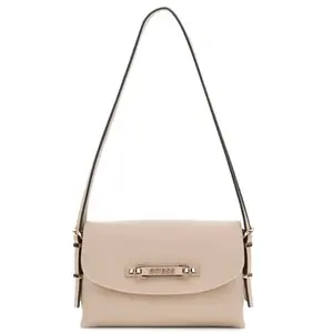 GUESS schoudertas Lefia Flap Shoulder Bag Simply Taupe pas cher