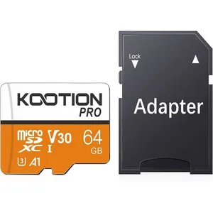 1001 PILES BATTERIES Carte SD 64 Go Micro SD Carte Mémoire UHS-I Vitesse jusqu'à 90 mo/s,TF Micro SDXC, T-Flash A1 V30, U3 pour Drone/Dash Cam/Camera pas cher