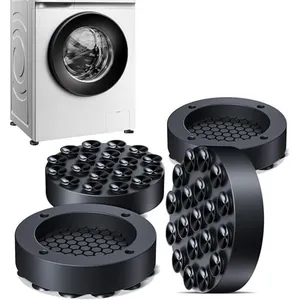 SHINING HOUSE Paquet de 4 amortisseurs de vibrations pour Machine à laver, tapis en caoutchouc antidérapants universels Anti-Vibration pour laveuses et sécheuses pas cher