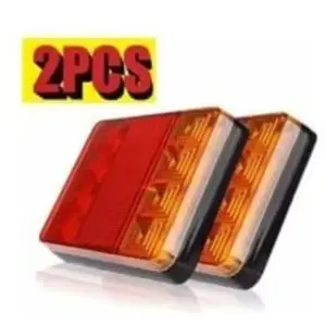 LNTYQ 2 pcs Feux Arrière pour Remorque Led éclairage Arrière Lampe de Freina... pas cher
