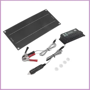 COCOSITY Kit de chargeur de batterie solaire portable 18 V, panneau so...