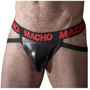 MACHO UNDERWEAR | Macho - Mx25rc Jock Red Leather M pas cher