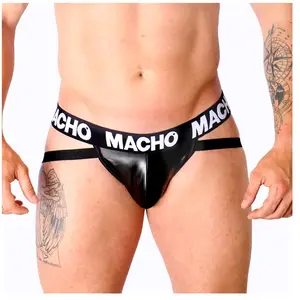 MACHO UNDERWEAR | Macho - Mx25nc Jock Black Leather M pas cher