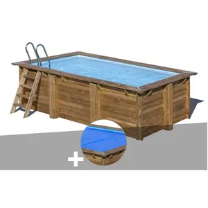 Comparateur de prix : GRE Piscine bois Sunbay Marbella 4,27 x 2,77 x 1,19 m - Hors-sol - Filtre à sable - 10 m³