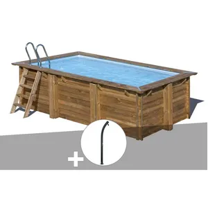 Comparateur de prix : Gre Kit piscine bois Gré Marbella 4,20 x 2,70 x 1,17 m + Douche
