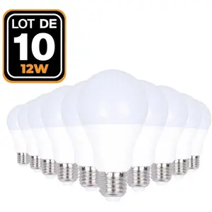 Europalamp - 10 Ampoules led E27 12W Blanc Chaud 3000K Haute Luminosité pas cher