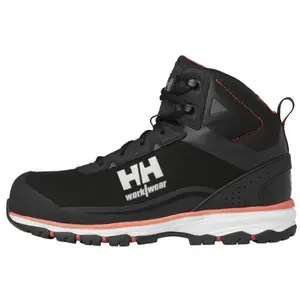 Helly Hansen Sicherheitsschuhe Chelsea Evo 2 Mid S3 Black/Dark Orange-45 pas cher