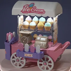 Jouet de Marchande pour Enfants - VGEBY - Chariot à Glace avec Accesso... pas cher