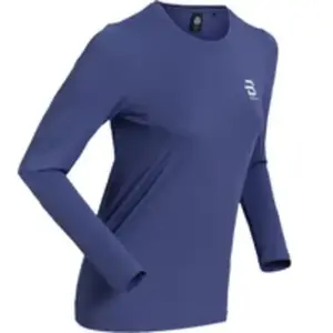 T-shirt manches longues femme Daehlie Sportswear Tempo Bleu L pas cher