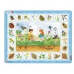 Larsen Puzzle Cadre - Apprendre l'Anglais : Dans le Pré (en Anglais) NA1-GB