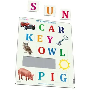 Larsen Puzzle Cadre - My First Words (en Anglais) LS40-GB pas cher