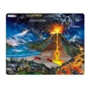 Larsen Puzzle Cadre - Vulkanen (en Hollandais) NB2-NL pas cher
