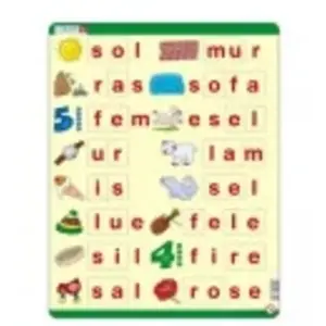 Larsen Puzzle Cadre - Lær å lese (små bokstaver) (en Norvégien) LS35 pas cher