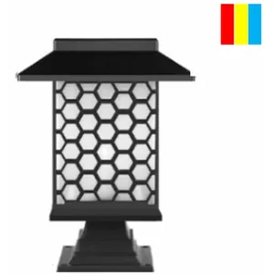 ENSOLEILLE Lampes solaires pour le jardin Lampes de jardin extérieures étanches pour la maison Lampes de pelouse pour villa Grille en nid d'abeille (lumières pas cher